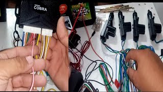 HOW TO WIRING CAR ALARM AND CENTRAL LOCK CONNECTION tagalog tutorial [upl. by Ian]