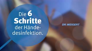 Hygienische Händedesinfektion in 6 Schritten – Dr Weigert [upl. by Isahella]