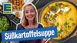 Süßkartoffelsuppe I Veganes schnelles Herbstgericht [upl. by Ainet]