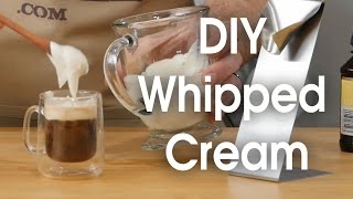 DIY whipped cream in 60 seconds [upl. by Arymas]