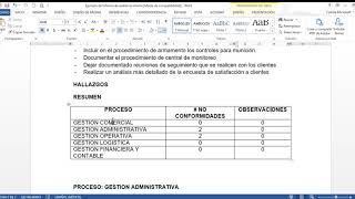 Ejemplo Informe de auditoria interna [upl. by Ansaev]