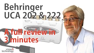 Behringer UCA 202 UCA 222 The 3Minute review [upl. by Aohsoj]