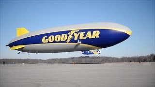 Goodyear Blimp takes first flight [upl. by Hobard90]