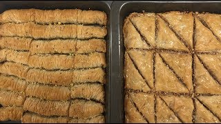 Baklava Recipe Easy Baklava recipe 2 ways Lebanese Baklava 😉😋 [upl. by Uhej]