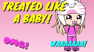 TREATED LIKE A BABYGacha mini movieGacha lifegachaverseGacha studioPOKOdotto [upl. by Dorsey]