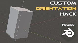 Blender orientation trick you NEED to know [upl. by Hallutama]