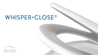 Whisper•Close® Toilet Seat with SlowClose Feature [upl. by Halyahs]