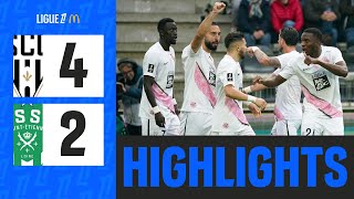 Victoire SPECTACULAIRE dAngers contre SaintÉtienne  9ème journée  Ligue 1 McDonalds 2425 [upl. by Maurilia176]