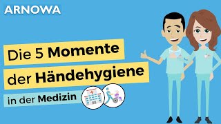 5 MOMENTE der HÄNDEDESINFEKTION  in der Pflege amp im Krankenhaus  arnowade [upl. by Ekralc543]