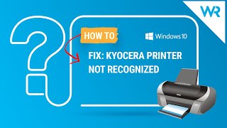 FIX Kyocera printer not recognized [upl. by Settle]