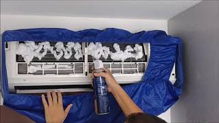 DIY Allin1 Aircon Cleaning Kit Cleaning Demostration [upl. by Prudy]