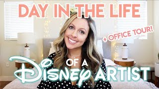 DAY IN THE LIFE OF A DISNEY ARTIST [upl. by Leasim]