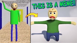 PLAY AS BALDI IN A NEW ADVENTURE  Human Fall Flat Part 2 [upl. by Llen980]