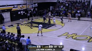 Encinal vs Alameda High School Boys Basketball LIVE 12018 [upl. by Anaujat266]