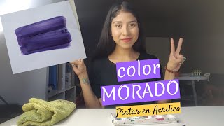 Cómo hacer color MORADO Super facil [upl. by Rossi]