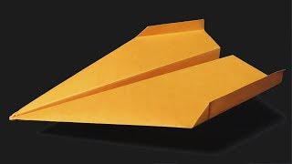 como hacer un avión de papel fácil que vuela mucho y lejos paper airplane [upl. by Lyrem697]