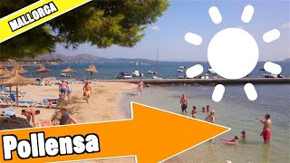 Puerto Pollensa Majorca Spain Tour of beach and resort [upl. by Letsirhc296]