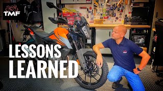 2020 KTM 390 Adventure Review  Lessons Learned [upl. by Ocko]