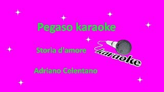 karaoke con cori Storia damore Adriano Celentano [upl. by Ware964]