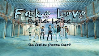 Fake Love MV  BTS  English Lyrics [upl. by Ahsian]