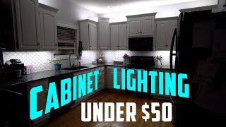 Under Cabinet Lighting  EASY and AFFORDABLE [upl. by Sprague644]