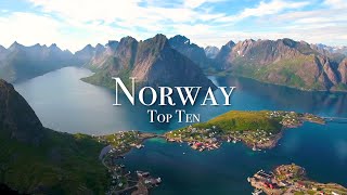 Top 10 Places To Visit In Norway [upl. by Cicero394]