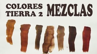 EL MARRÓN MEZCLAS EXACTAS COLORES TIERRA 22 [upl. by Anawd796]