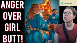 Fantastic Four MELTDOWN Nonbinary male feminists ATTACK artist over Sue Storm being TOO SEXY [upl. by Inalej]