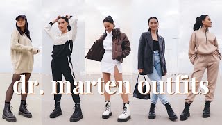 HOW TO STYLE DR MARTENS  15 outfit ideas with docs [upl. by Denie]