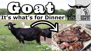 Goat Meat  From Farm To Plate  Kiko Meat Goats  Cooking amp Eating Goat Meat [upl. by Danzig336]