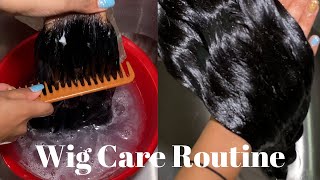 HOW TO WASH amp MAINTAIN YOUR WIGS  LACE FRONT HUMAN HAIR [upl. by Idolem477]