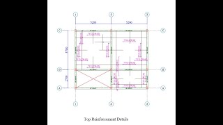 How to Detail A Two way slab using AutoCAD Slab Detailing according t0 British Standard [upl. by Darline]