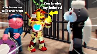 ROBLOX PIGGY RP FILM ROLEPLAY WILLOW BROKE MY HELMET [upl. by Marge]