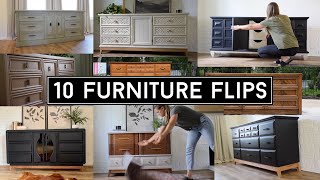 10 Inspiring Furniture Flips Ep 2  Beautiful Furniture Makeovers  Furniture Flips [upl. by Setarcos662]