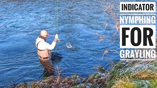 Fly Fishing For Grayling  Suspension Nymphing [upl. by Aihsenod317]