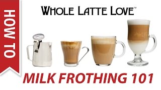 Milk Frothing for Beginners [upl. by Rodman]