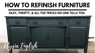 How to Refinish Furniture  Painting Furniture  Restoring Furniture [upl. by Straub]