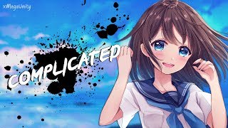 Nightcore  Complicated  Lyrics [upl. by Hnilym]