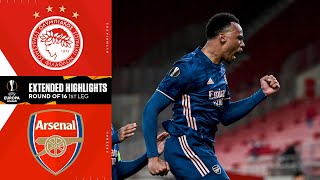 Olympiacos vs Arsenal Extended highlight  UCL on CBS Sports [upl. by Brazee]