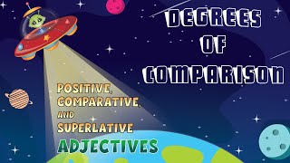 Degrees of Comparison  Positive Comparative and Superlative Adjectives [upl. by Maggee839]