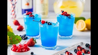 Blue Lagoon Curaçao Cocktail Recipe [upl. by Poirer]