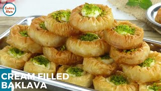 Cream Filled Baklava Recipe by Cooking Mate [upl. by Anahs]