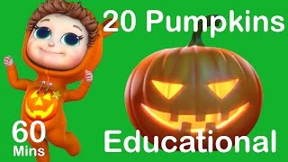 20 Pumpkins  Counting Songs  Educational [upl. by Eronaele]