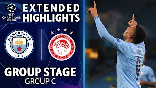 Manchester City vs Olympiacos Extended Highlights  UCL on CBS Sports [upl. by Castro]