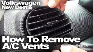 New Beetle  How To Remove AC Vents [upl. by Vergil]