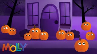 10 Pumpkins A Halloween Counting Song  Miss Molly Sing Along Songs [upl. by Trilbie]