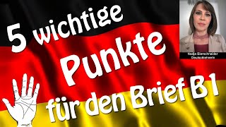 Brief B1 DTZ richtig schreiben [upl. by Eibbil431]