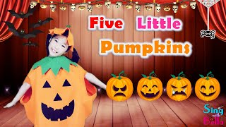 Five Little Pumpkins With Actions and Lyrics  Halloween Song  Pumpkin Song  Sing with Bella [upl. by Fedirko]