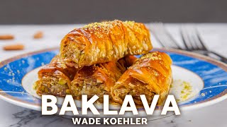 How To Make Baklava Rolls  Easy Baklava Recipe [upl. by Nemzzaj]