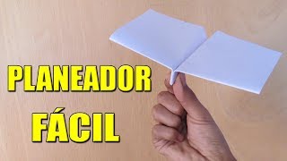 Como Hacer un Avión de Papel Planeador que Vuela Mucho y Lejos  How To Make Paper Plane [upl. by Reid]